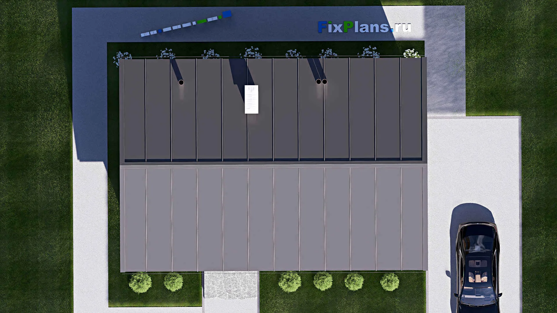 F-19961 - Планы дома с мансардой 10 на 12, площадью 140 м² с 4 спальнями
