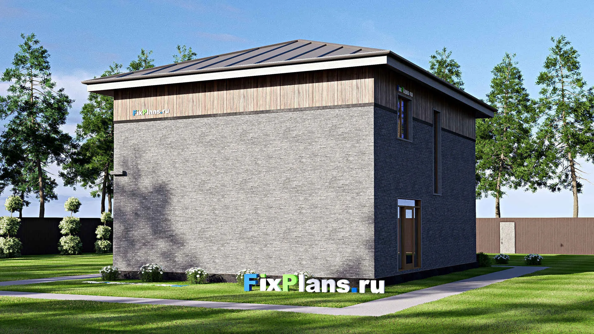 F-18602 - Проект двухэтажного дома 10 на 13, площадью 170 м² с 3 спальнями