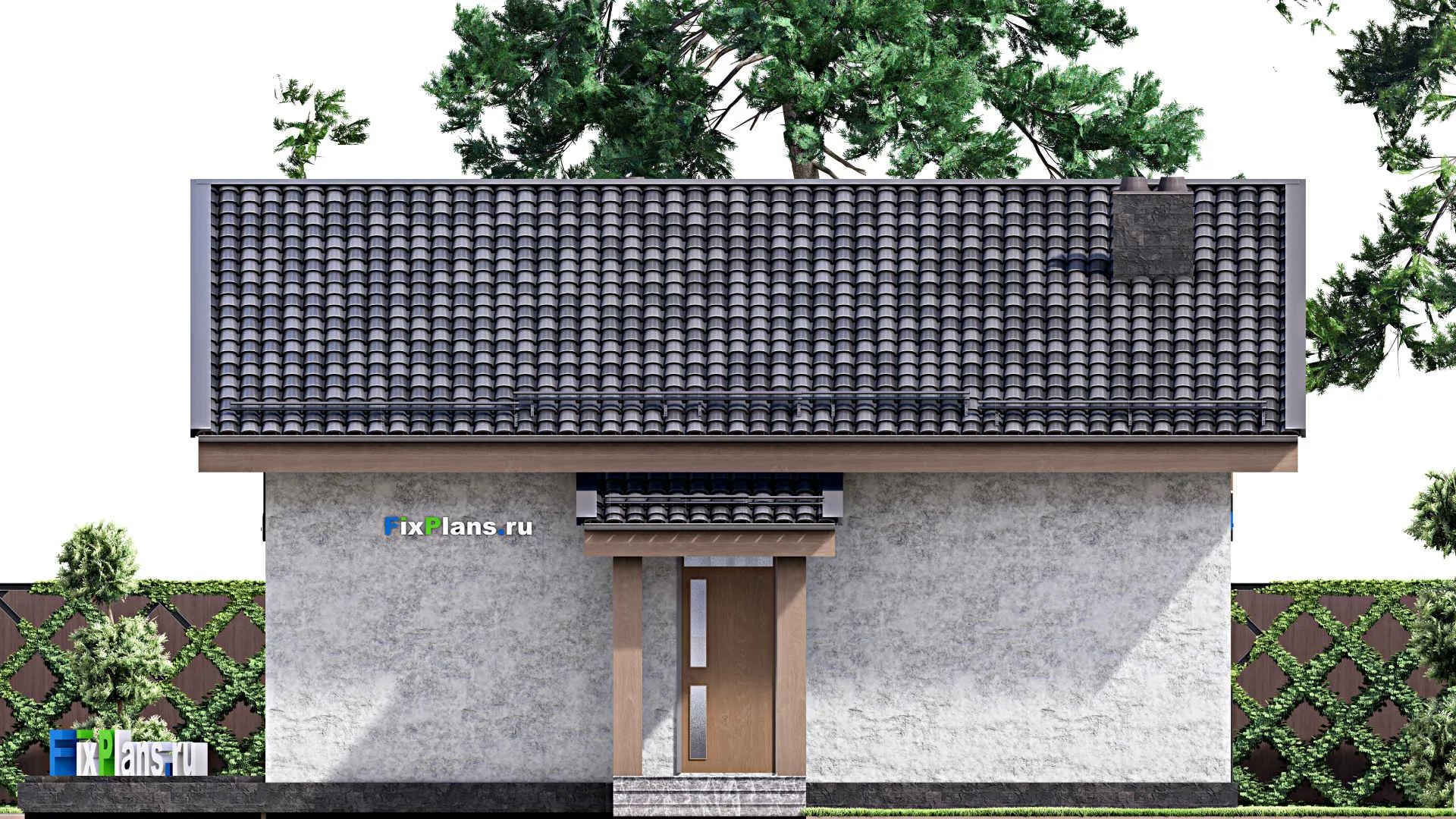 F-14534 - Проект дома с мансардой 13 на 14, площадью 160 м² с террасой и 4 спальнями